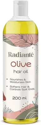 12. Radiante Olive Hair Oil 200ml - Natural Hair and Skin Care | Nourishes Scalp | Moisturizes Skin | Multi-Purpose Beauty Oil