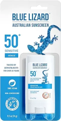 5. BLUE LIZARD Sensitive Mineral Sunscreen Stick with Zinc Oxide