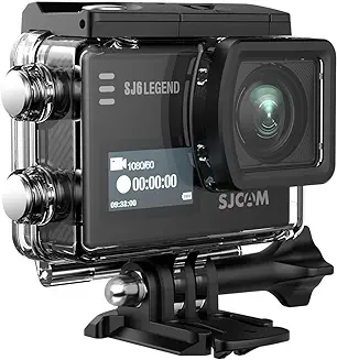 12. SJCAM SJ6 Legend Optical 16 MP 4K 24fps 5.08 cm (2.0") LCD Touch Screen Action Camera | Gyro Sensor | External Mic Support | Dual Screen (Black)