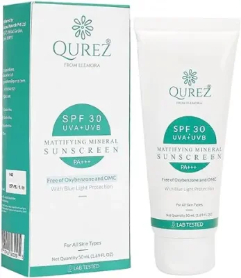 9. Qurez Mattifying Mineral Sunscreen SPF 30