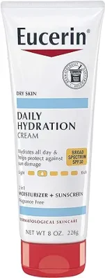 6. Eucerin Daily Hydration Broad Spectrum SPF 30 Sunscreen Body Cream