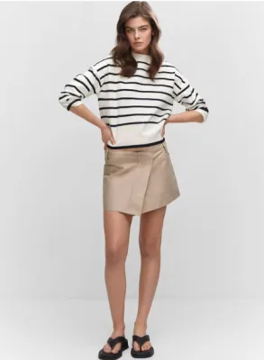 12. MANGO Oversize Striped Sweater