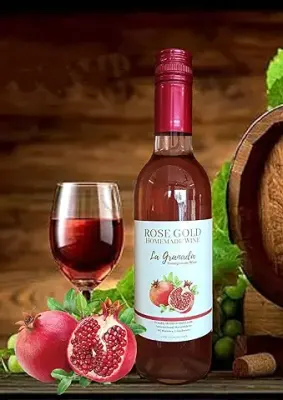 14. Rosegold-La Granada- Homemade Non alcoholic Pomegranate Wine