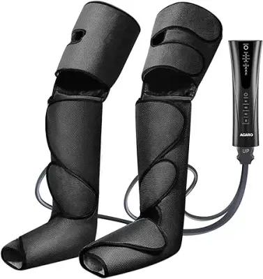 6. AGARO Magma Air Compression Leg Massager with Handheld Controller