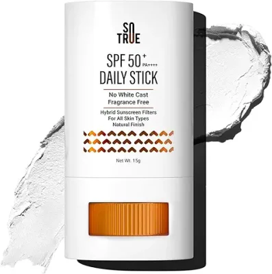 Fixderma Shadow Sunscreen Stick SPF 50 with Vitamin E, Sunscreen Stick for  Sports - White (15g)