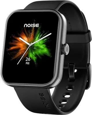 2. Noise Pulse 2 Max 1.85" Display, Bluetooth Calling Smart Watch, 10 Days Battery, 550 NITS Brightness, Smart DND, 100 Sports Modes, Smartwatch for Men and Women (Jet Black)