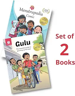 15. (Set of 2 Books) - (Menstrupedia Comic For Girls + Gulu Comic for Boys) (English)