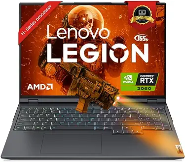 4. Lenovo Legion 5 Pro AMD Ryzen 7 5800H40cm 500Nits QHD Gaming Laptop(16GB/1TB SSD/RTX 3060 6GB GDDR6 Graphics/165Hz/Windows 11/Office 2021/RGB Backlit/3mnth Xbox Game Pass/Storm Grey/2.45Kg)82JQ00JCIN