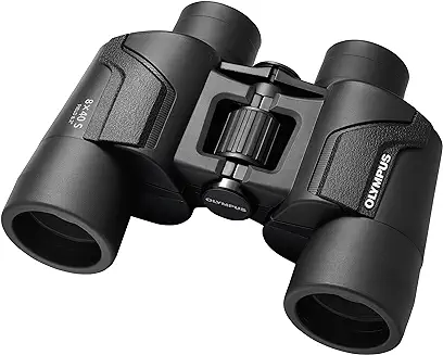 12. Olympus Binocular 8x40 S Binocular, Natural Colours, Wide Field of View, Lightweight - Ideal for Nature Observation, Birdwatching and Concerts, 8X Magnification, Black (V501022BU000)