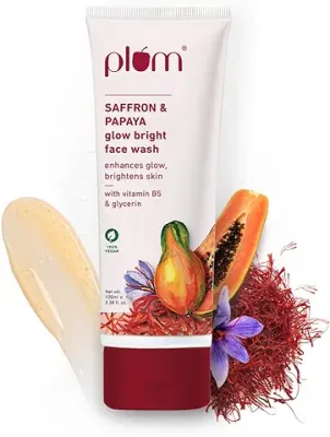 15. Plum Saffron & Papaya Glow & Brightening Face Wash