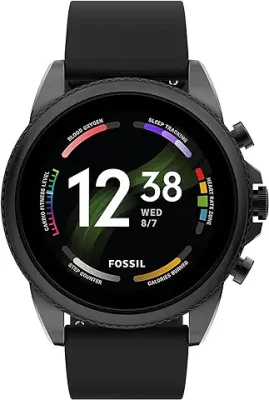 12. Fossil Fossil Gen 6 Digital Black Dial Men's Watch-FTW4061
