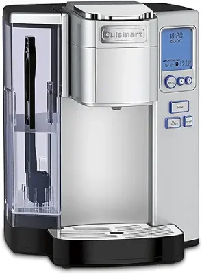 4. Cuisinart Coffee Maker, Single Serve 72-Ounce Reservoir Coffee Machine, Programmable Brewing & Hot Water Dispenser, Stainless Steel, SS-10P1,Silver