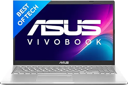 1. ASUS VivoBook 15 (2021), 15.6-inch (39.62 cm) HD, Dual Core Intel Celeron N4020, Thin and Light Laptop (4GB RAM/256GB SSD/Integrated Graphics/Windows 11 Home/Transparent Silver/1.8 Kg), X515MA-BR011W