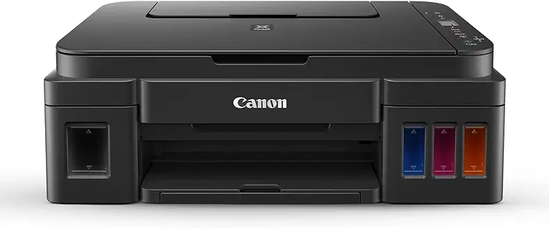 4. Canon PIXMA MegaTank G2012 All in One (Print, Scan, Copy) Inktank Colour Printer with 2 Additional Black Ink Bottles (Per Black Bottle Yield 6000 Prints and Colour 7000 Prints) for Home/Office