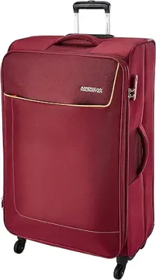 3. American Tourister Jamaica Polyester 4 Wheel Trolley