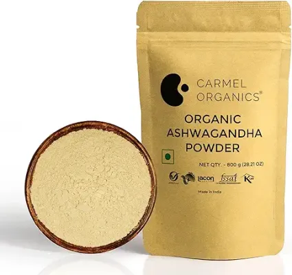 1. CARMEL ORGANICS Ashwagandha Root Powder