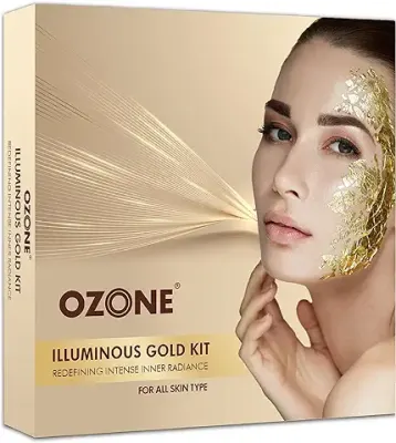 9. Ozone Illuminous Gold Facial Kit