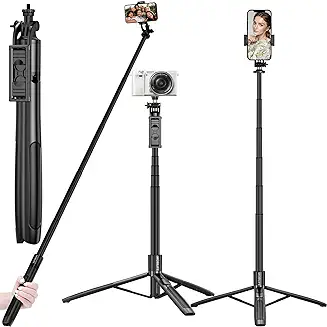 7. Mobilife Long Selfie Stick with Reinforced Tripod Stand Aluminum