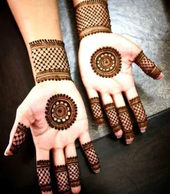 Sparkling Wedding for a Celebrity Fashionista and Pilot | Dulhan mehndi  designs, Mehndi designs, Mehendi designs