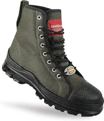 12. Unistar Hiking/Mountain Boots for Men for Outdoor Trekking & Ridding Shoes- Non Slip, Mild Waterproof, Anti-Fatigue, Comfortable