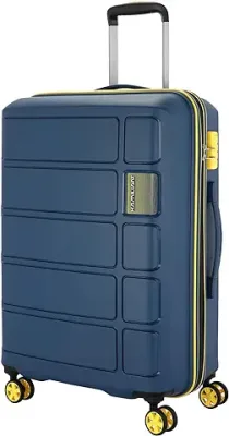 11. Kamiliant by American Tourister Harrier Zing 78 cms Large Check-in (PP) Hard Sided 8 Wheels Spinner Luggage/Suitcase/Trolley Bag (Navy) (Double Wheel)