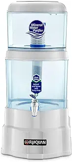 13. Ruiquan Gravity Water Purifier White| 18L Storage & UF Technology Based non electric water purifier for home (WHITE)