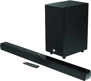 6. JBL Cinema SB190 Deep Bass, Dolby Atmos Soundbar with Wireless Subwoofer for Extra Deep Bass, 2.1 Channel with Remote, Sound Mode for Voice Clarity, HDMI eARC, Bluetooth & Optical Connectivity (380W)