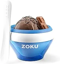 ZOKU Ice Cream Maker For "thinKitchen":, Compact Make and Serve Bowl with Stainless Steel Freezer Core Creates Soft Serve,...