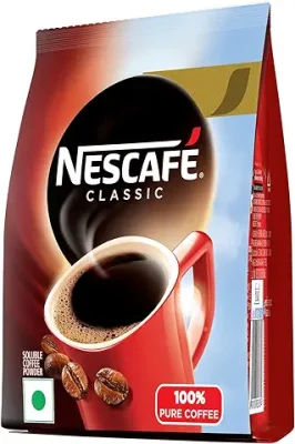 4. Nescafe Classic Instant Coffee Powder, 200 g Pouch | Instant Coffee Made with Robusta Beans | Roasted Coffee Beans | 100% Pure Coffee