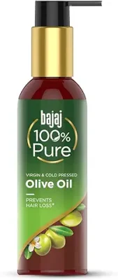 8. Bajaj 100% Pure Olive Oil 200Ml