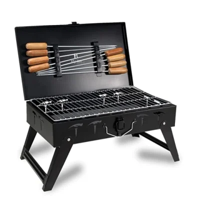 H Hy-tec HYBB Foldable Charcoal Barbeque Grill
