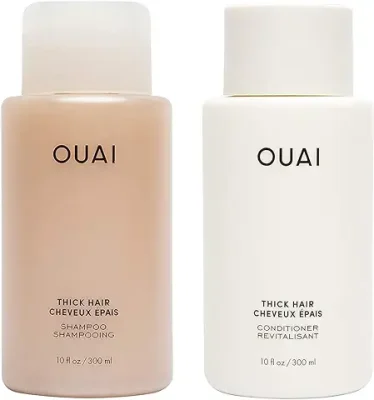 10. OUAI Thick Shampoo + Conditioner Set