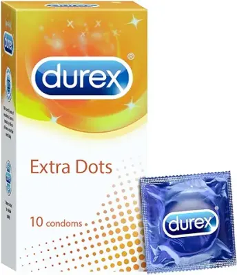 9. Durex Extra Dotted Condoms for Men