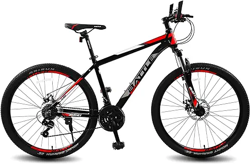 15. Vaux Battle 518 Mtb Gear Cycle Front For Men&Women With Alloy Frame&21 Gears,26Inch Mountain Bicycle For Age Group 12+ Years With Double Disc Brakes&Lockout Suspension,Ideal Height 4Ft 8Inch+(Red)