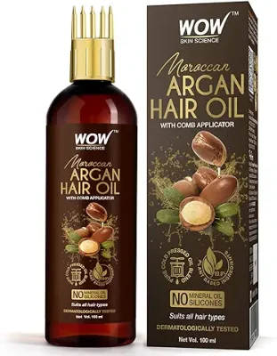 7. WOW Skin Science Moroccan Argan Hair Oil
