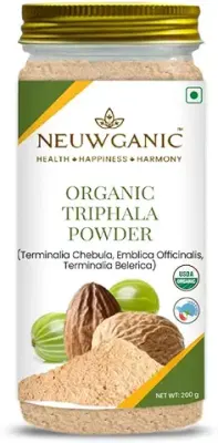 6. Neuwganic Organic Triphala Powder - 200 Gm | India Organic and USDA Organic Certified | Triphala Churn - Quick Acidity & Gas Relief