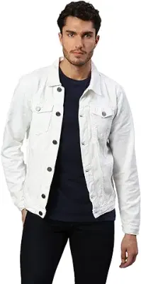 6. Dennis Lingo Men's Regular Fit Long Sleeve Button Down Panel Denim Jacket
