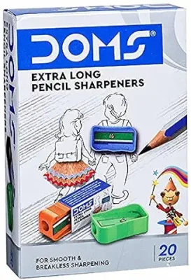 10. Doms Non-Toxic Extra Long Pencil Sharpener Box Pack