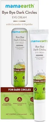 5. Mamaearth Bye Bye Dark Circle Eye Cream With Cucumber For Dark Circles, 20ml