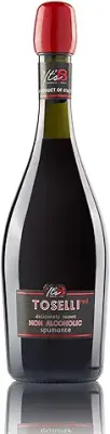 4. Toselli Non Alcoholic Sparkling Red Wine, 750ml