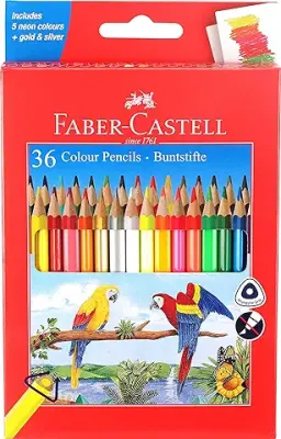 13. Faber-Castell 36 Triangular Colour Pencils