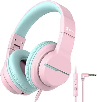 9. iClever Kids Headphones for Girls with Microphone