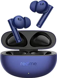 3. realme Buds Air 5 Truly Wireless in-Ear Earbuds with 50dB ANC, 12.4mm Mega Titanized Dynamic Bass Driver, Upto 38Hrs Battery with Fast Charging & 45ms Ultra-Low Latency for Gaming (Deep Sea Blue)