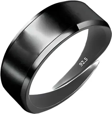 13. THE MARKETVILLA Pure 925 Sterling Silver Rings for Men