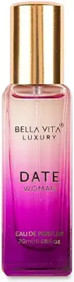 5. Bella Vita Luxury Date Eau De Parfum Perfume for Women with Pink Pepper, Red Fruit & Jasmine |Fruity & Spicy Long Lasting EDP Frgarance Scent, 20ml