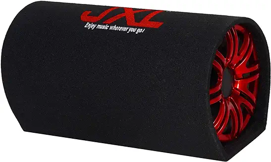 9. JXL 8018 8 Inch Active Bass Tube Subwoofer with Inbuilt Amplifier 4200W (Black)
