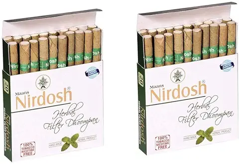 8. Nirdosh Nicotine-Free Herbal Cigarette for Quit Smoking