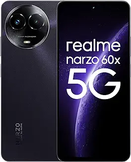 4. realme narzo 60X 5G (Nebula Purple 4GB, 128GB Storage) Up to 2TB External Memory | 50 MP AI Primary Camera | Segments only 33W Supervooc Charge