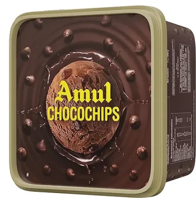 2. Amul Chocochips Ice-Cream, 1Ltr