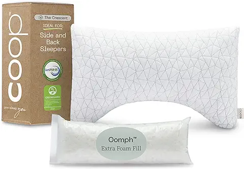 6. Coop Home Goods The Original Crescent Adjustable Pillow